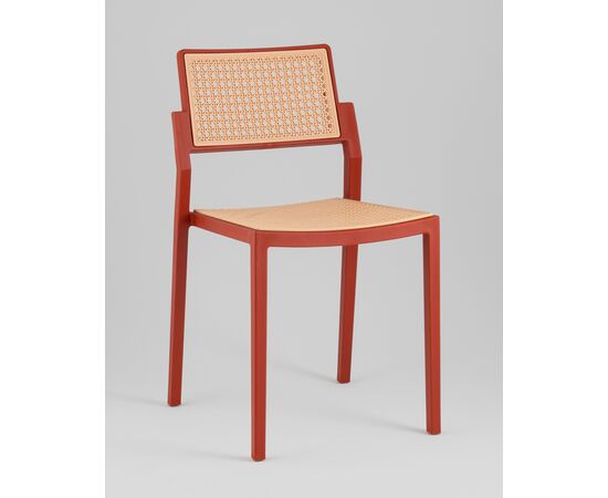 Стул пластиковый Milto красный, изображение 2 | Интернет магазин мебели и декора LifeDekor