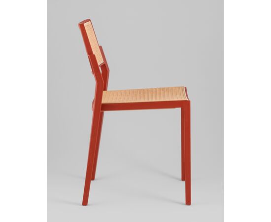 Стул пластиковый Milto красный, изображение 4 | Интернет магазин мебели и декора LifeDekor