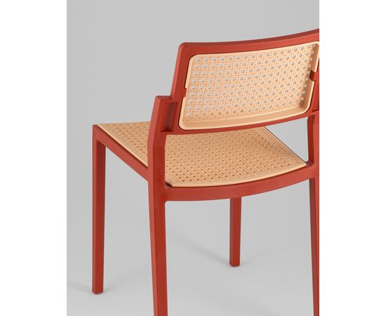 Стул пластиковый Milto красный, изображение 7 | Интернет магазин мебели и декора LifeDekor