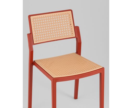 Стул пластиковый Milto красный, изображение 8 | Интернет магазин мебели и декора LifeDekor