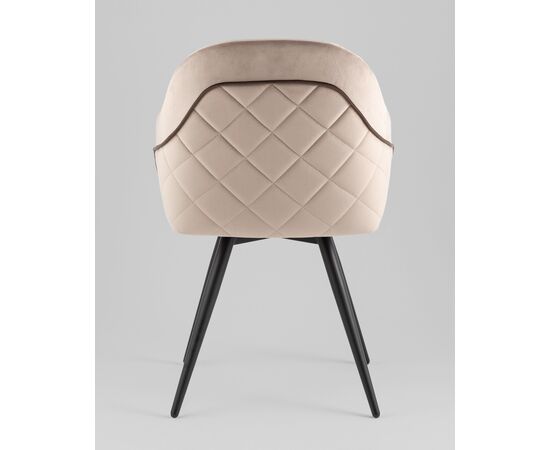 Стул вращающийся Новел New велюр серо-коричневый, изображение 5 | Интернет магазин мебели и декора LifeDekor