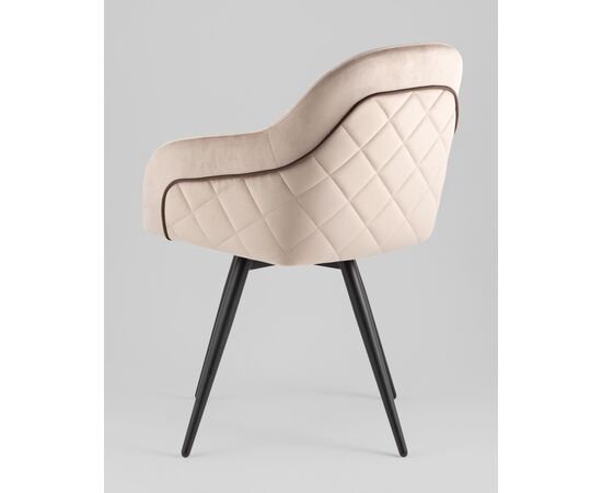 Стул вращающийся Новел New велюр серо-коричневый, изображение 6 | Интернет магазин мебели и декора LifeDekor