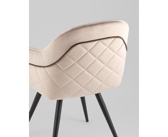 Стул вращающийся Новел New велюр серо-коричневый, изображение 7 | Интернет магазин мебели и декора LifeDekor