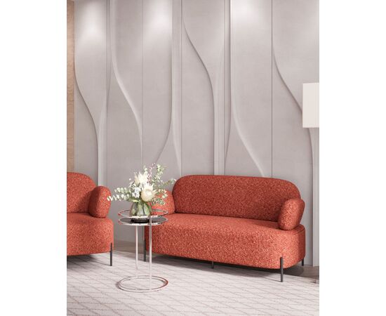 Диван Кэнди ткань букле коралловый, изображение 3 | Интернет магазин мебели и декора LifeDekor