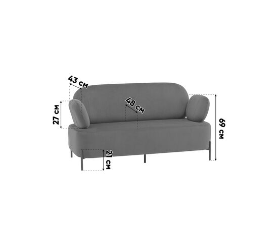 Диван Кэнди ткань букле капучино, изображение 9 | Интернет магазин мебели и декора LifeDekor