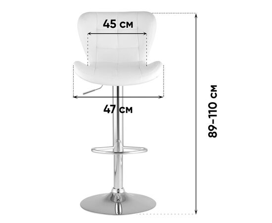 Стул барный ПОРШЕ серый, изображение 9 | Интернет магазин мебели и декора LifeDekor