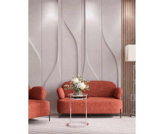 Диван Кэнди ткань букле коралловый, изображение 4 | Интернет магазин мебели и декора LifeDekor