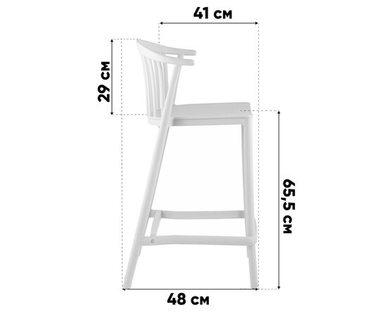 Стул полубарный Campo пластик голубой, изображение 42 | Интернет магазин мебели и декора LifeDekor