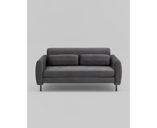 Диван-кровать прямой Барнаби велюр светло-серый, изображение 3 | Интернет магазин мебели и декора LifeDekor