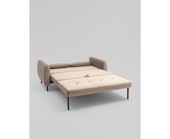 Диван-кровать прямой Барнаби велюр серый, изображение 7 | Интернет магазин мебели и декора LifeDekor