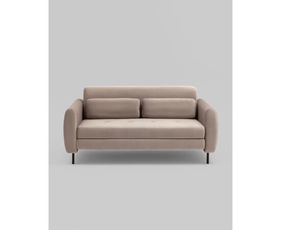 Диван-кровать прямой Барнаби велюр серый, изображение 5 | Интернет магазин мебели и декора LifeDekor