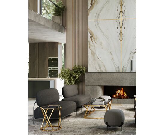 Диван Стоун new ткань букле тёмно-серый, изображение 3 | Интернет магазин мебели и декора LifeDekor