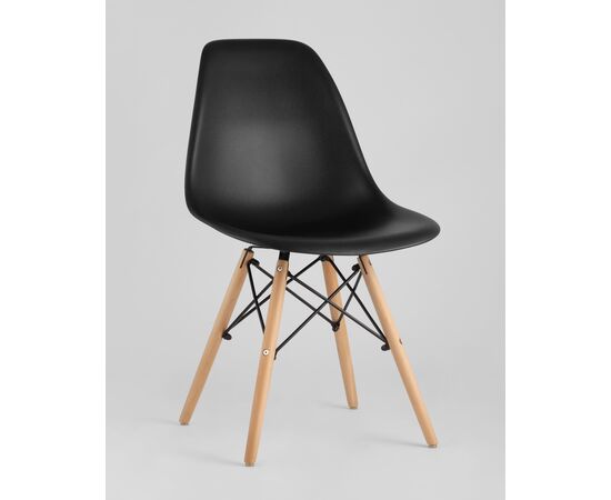 Стул Eames Style DSW черный (разборный каркас), изображение 2 | Интернет магазин мебели и декора LifeDekor