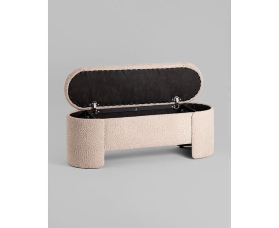 Банкетка Taks с местом для хранения букле капучино, изображение 4 | Интернет магазин мебели и декора LifeDekor