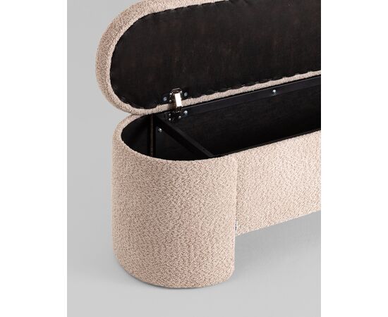 Банкетка Taks с местом для хранения букле капучино, изображение 5 | Интернет магазин мебели и декора LifeDekor