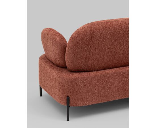 Диван Кэнди ткань букле коралловый, изображение 10 | Интернет магазин мебели и декора LifeDekor