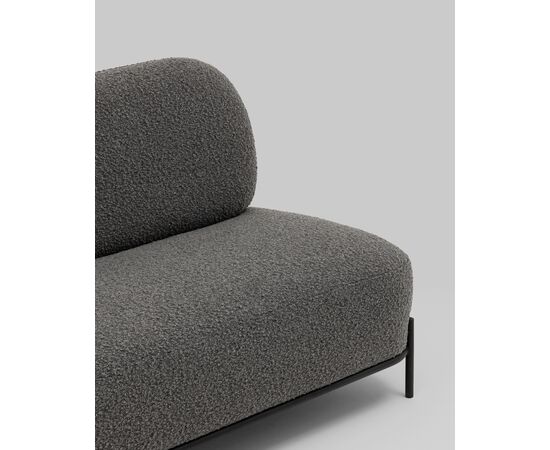 Диван Стоун new ткань букле тёмно-серый, изображение 9 | Интернет магазин мебели и декора LifeDekor