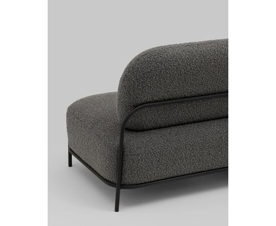 Диван Стоун new ткань букле тёмно-серый, изображение 10 | Интернет магазин мебели и декора LifeDekor