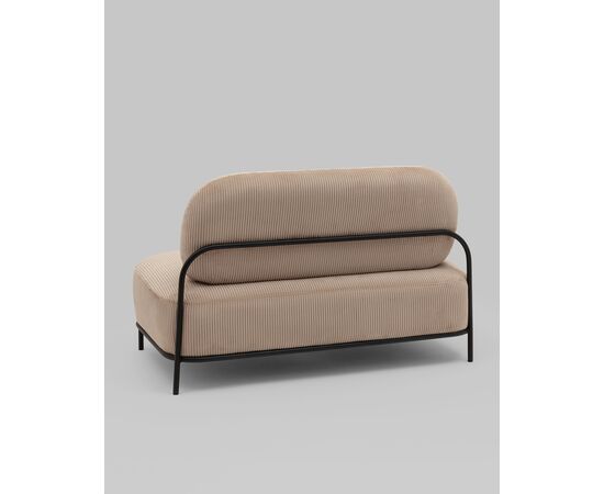 Диван Стоун велюр рельефный бежевый, изображение 5 | Интернет магазин мебели и декора LifeDekor