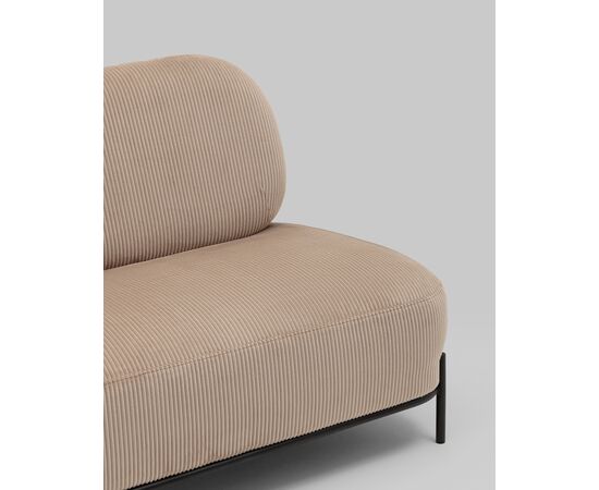 Диван Стоун велюр рельефный бежевый, изображение 7 | Интернет магазин мебели и декора LifeDekor