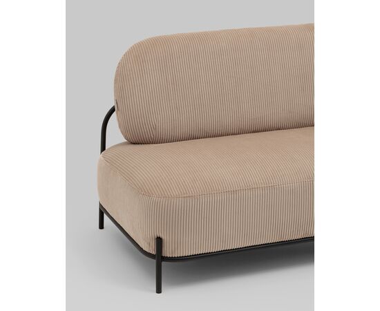 Диван Стоун велюр рельефный бежевый, изображение 6 | Интернет магазин мебели и декора LifeDekor