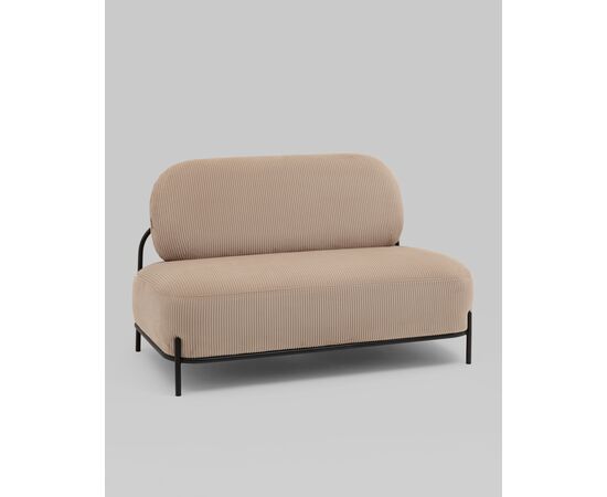 Диван Стоун велюр рельефный бежевый, изображение 2 | Интернет магазин мебели и декора LifeDekor