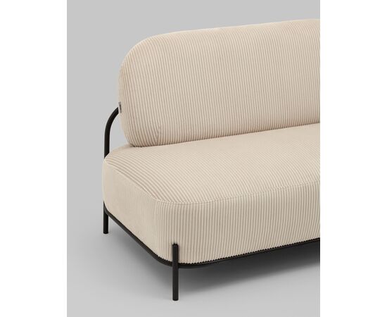 Диван Стоун велюр рельефный молочный, изображение 8 | Интернет магазин мебели и декора LifeDekor