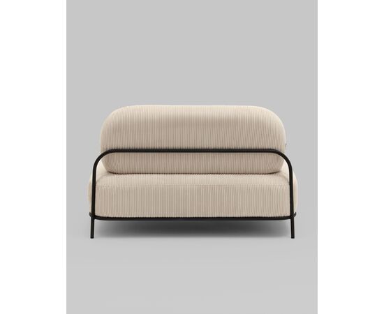 Диван Стоун велюр рельефный молочный, изображение 6 | Интернет магазин мебели и декора LifeDekor