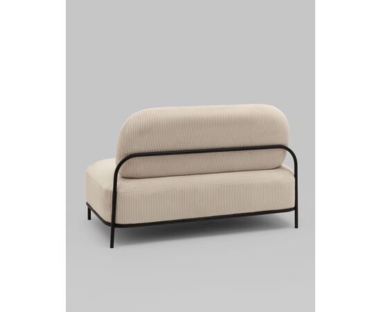 Диван Стоун велюр рельефный молочный, изображение 7 | Интернет магазин мебели и декора LifeDekor