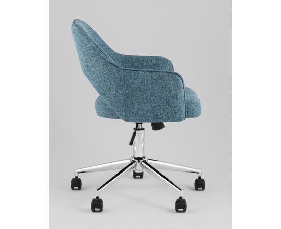 Кресло офисное Кларк рогожка синий, изображение 6 | Интернет магазин мебели и декора LifeDekor