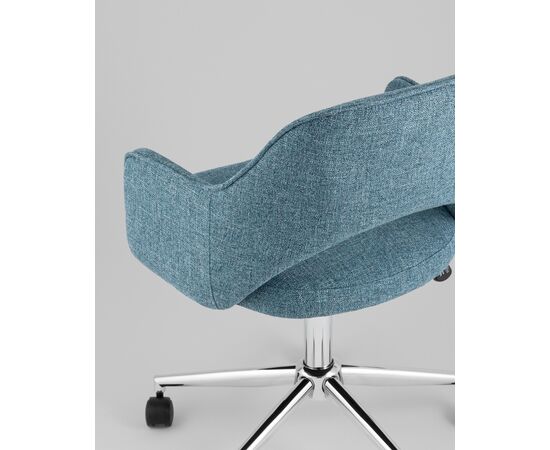 Кресло офисное Кларк рогожка синий, изображение 9 | Интернет магазин мебели и декора LifeDekor