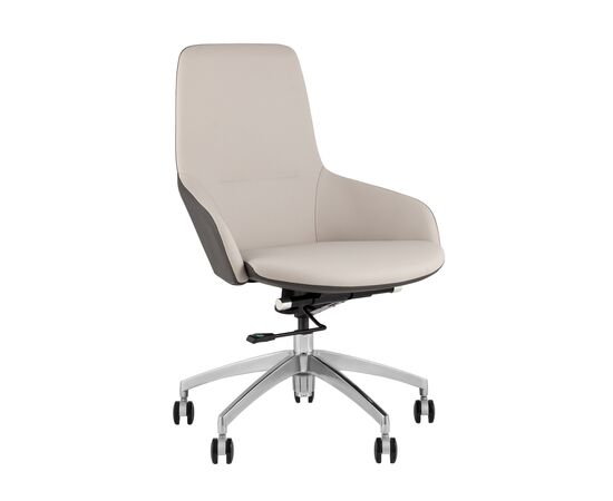 Кресло офисное TopChairs Soulo светло-серый, серый | Интернет магазин мебели и декора LifeDekor