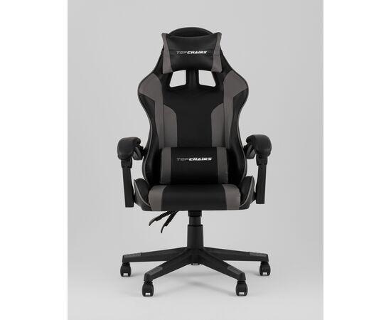 Кресло спортивное TopChairs Commander черно-серый, изображение 3 | Интернет магазин мебели и декора LifeDekor