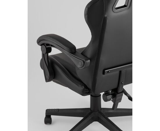 Кресло спортивное TopChairs Prophet с оттоманкой черный, изображение 10 | Интернет магазин мебели и декора LifeDekor