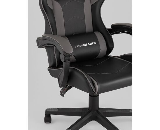 Кресло спортивное TopChairs Shadow черно-серый, изображение 10 | Интернет магазин мебели и декора LifeDekor