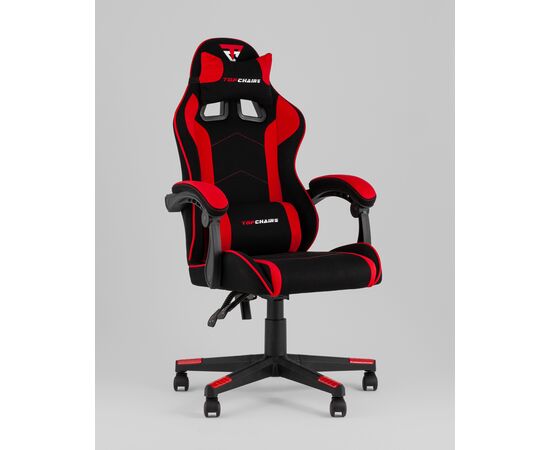 Кресло спортивное TopChairs Shadow ткань черно-красный, изображение 2 | Интернет магазин мебели и декора LifeDekor