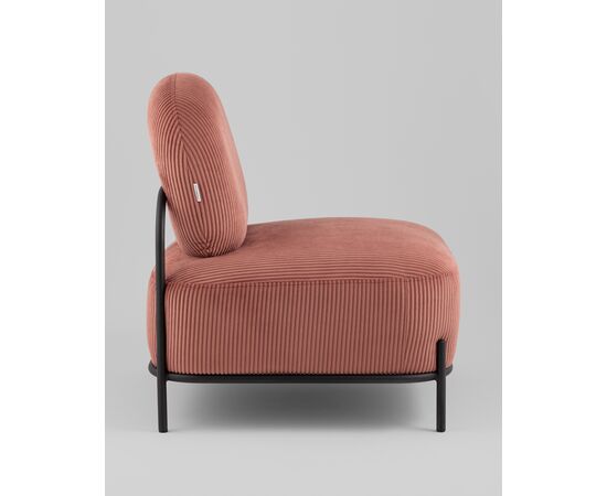 Кресло Стоун велюр рельефный коралловый, изображение 6 | Интернет магазин мебели и декора LifeDekor