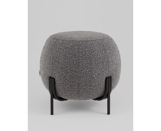 Пуф Флик new ткань букле тёмно-серый, изображение 3 | Интернет магазин мебели и декора LifeDekor