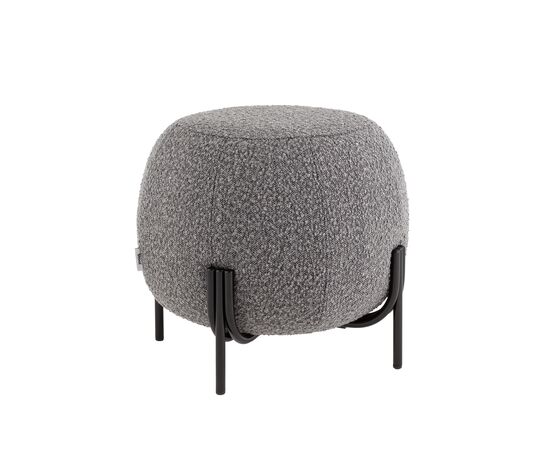 Пуф Флик new ткань букле тёмно-серый | Интернет магазин мебели и декора LifeDekor