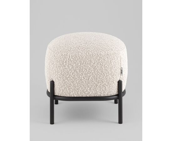 Пуф Стоун ткань букле молочный, изображение 5 | Интернет магазин мебели и декора LifeDekor