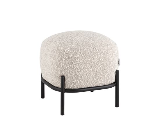 Пуф Стоун ткань букле молочный | Интернет магазин мебели и декора LifeDekor