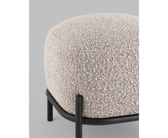 Пуф Стоун ткань букле серо-бежевый, изображение 6 | Интернет магазин мебели и декора LifeDekor