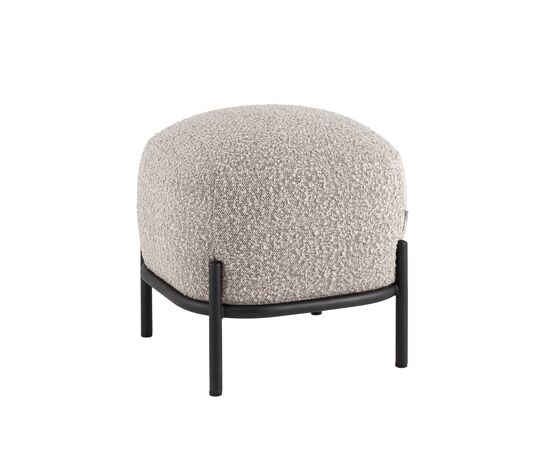 Пуф Стоун ткань букле серо-бежевый | Интернет магазин мебели и декора LifeDekor