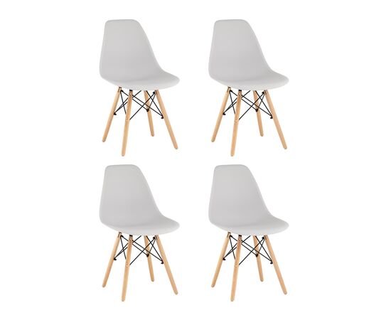 Стул Eames Style DSW светло-серый x4 (разборный каркас) | Интернет магазин мебели и декора LifeDekor