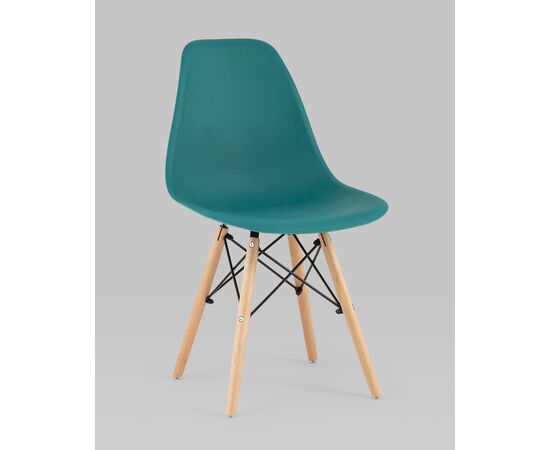 Стул Eames Style DSW темно-бирюзовый x4 (разборный каркас), изображение 2 | Интернет магазин мебели и декора LifeDekor