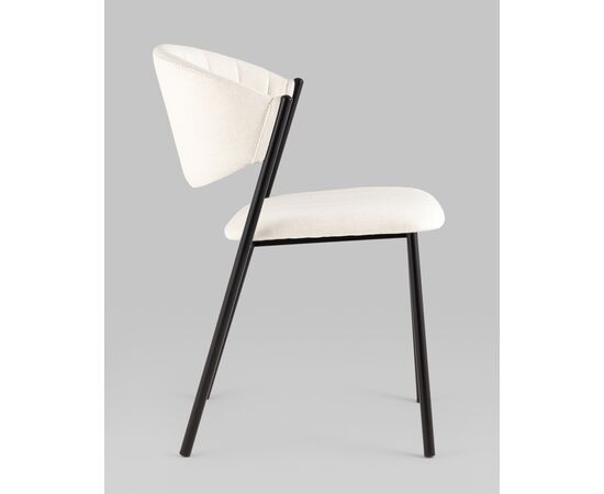 Стул Харпер ткань рогожка молочный, изображение 4 | Интернет магазин мебели и декора LifeDekor