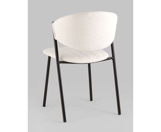 Стул Харпер ткань рогожка молочный, изображение 6 | Интернет магазин мебели и декора LifeDekor