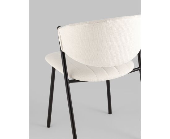 Стул Харпер ткань рогожка молочный, изображение 7 | Интернет магазин мебели и декора LifeDekor