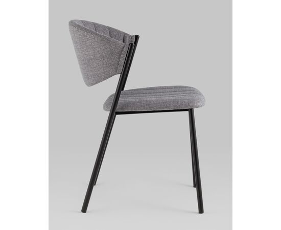 Стул Харпер ткань рогожка серый, изображение 4 | Интернет магазин мебели и декора LifeDekor