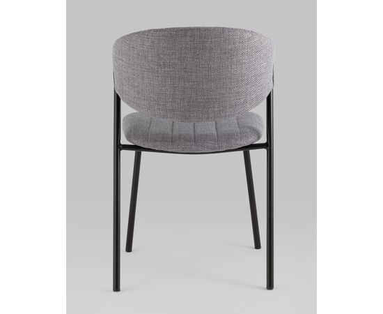 Стул Харпер ткань рогожка серый, изображение 5 | Интернет магазин мебели и декора LifeDekor